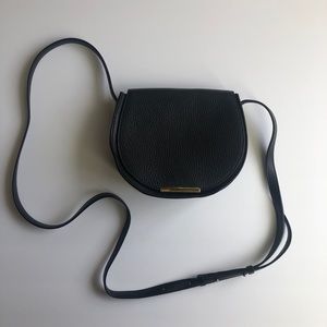 Cuyana Mini Black Saddle Bag